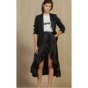 Sandro Ilona Asymetrical Ruffled Skirt with Jupe shorts‎ Large